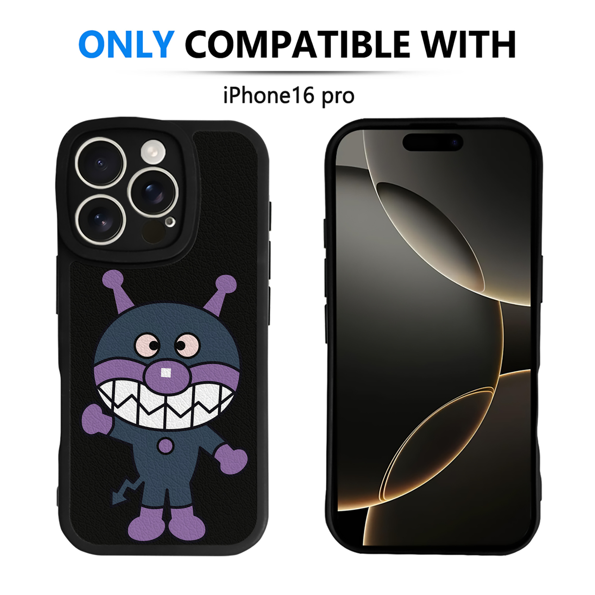 （画像用） アンパンマン Anpanman 【iPhone 16シリーズ対応】シリコンスマホケース（レザー調） 材質：シリコン